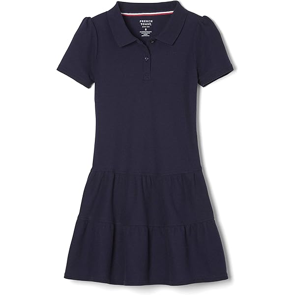Amazon.com: The Children's Place,Short Sleeve Ruffle Polo Dress